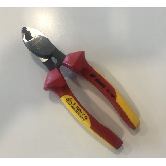 Alicate cortacables aislado VDE 1.000 Voltios 160 mm - SINEX 95165-Leer más