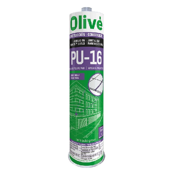 Masilla de poliuretano PU-16 cartucho MARRÓN, 300 ml - OLIVÉ-Leer más