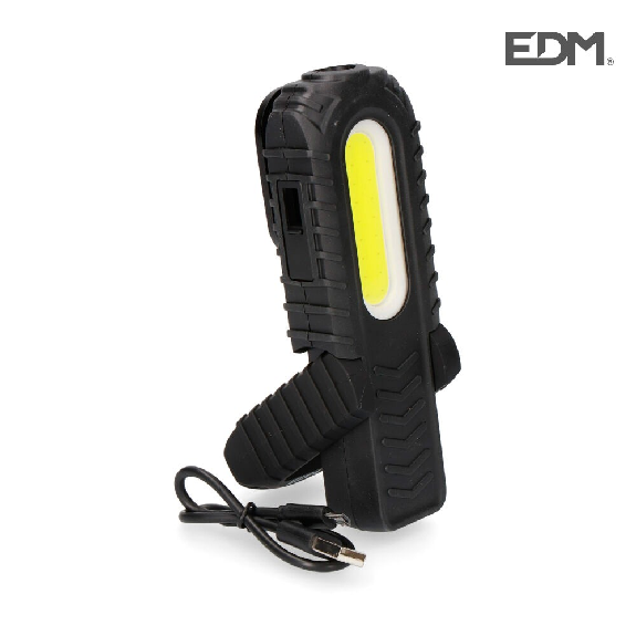 Linterna led recargable articulada 300 lúmenes - EDM 36403 Linterna led recargable articulada 300 lúmenes - EDM 36403-Leer más