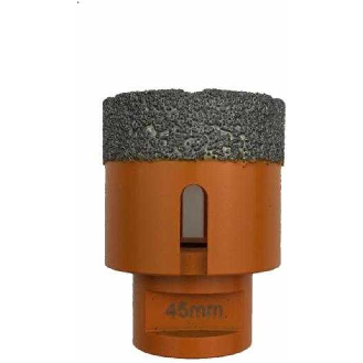 Brocas huecas diamantadas para perforación en seco con rosca M14 35-50-68-Leer más