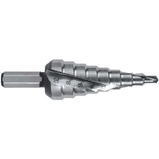 Broca escalonada HSS con mango hexagonal 1/4 40-300 x 105 (14 pasos)-Leer más