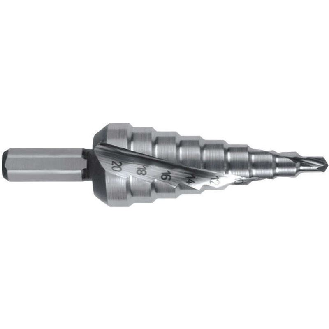 Broca escalonada HSS con mango hexagonal 1/4 40-300 x 105 (14 pasos)-Leer más