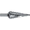 Broca escalonada HSS con mango hexagonal 1/4 40-300 x 105 (14 pasos)