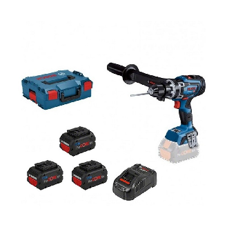 Taladro GSB 18V-150 C EC BITURBO + 3 baterías 8.0Ah ProCORE y cargador en L-BOXX-Leer más