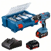 Taladro percutor inalámbrico 18V con accesorios