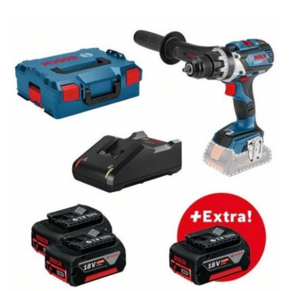 Taladro percutor GSB 18V-110 C EC Professional +3 baterías 5.0ah - BOSCH 0615990L87-Leer más