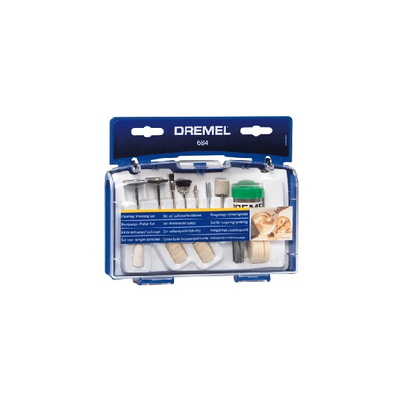 Juego de accesorios para limpiar y pulir (684), 20 piezas - DREMEL 26150684JA-Leer más