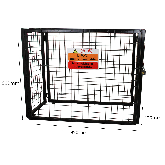 Cage Métallique Bouteille de Gaz - 49 x 87 x 90cm-Lire la description