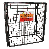 Cage Métallique de 118cm de large pour Bouteilles de Gaz