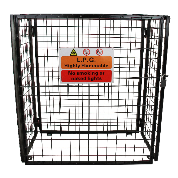 Cage Métallique de 118cm de large pour Bouteilles de Gaz-Lire la description