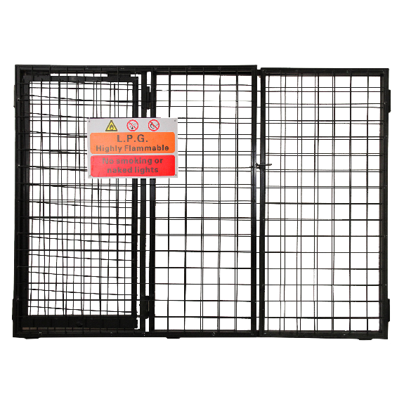 Cage Métallique de 118cm de large pour Bouteilles de Gaz-Lire la description