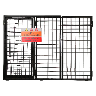 Cage Métallique de 118cm de large pour Bouteilles de Gaz-Lire la description