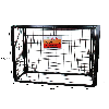 Cage Métallique de 149cm de large pour Bouteilles de Gaz