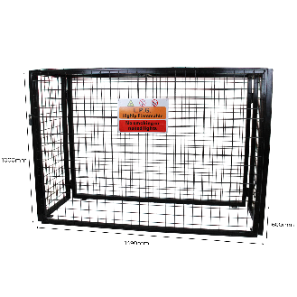 Cage Métallique de 149cm de large pour Bouteilles de Gaz-Lire la description