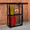Jaula Metálica Plegable para Cilindros de Gas  184 x 116 x 57cm