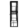 Jaula Metálica Plegable para Cilindros de Gas  184 x 116 x 57cm