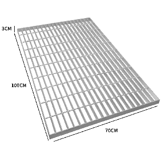 Griglia Zincata - 1000 mm x 700 mm-Leggi tutto