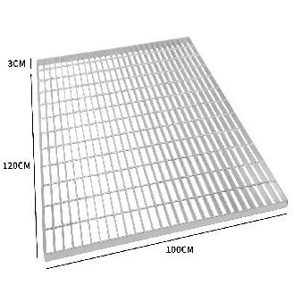 Verzinkte Gitterroste - 1200mm x 1000mm-Beschreibung lesen