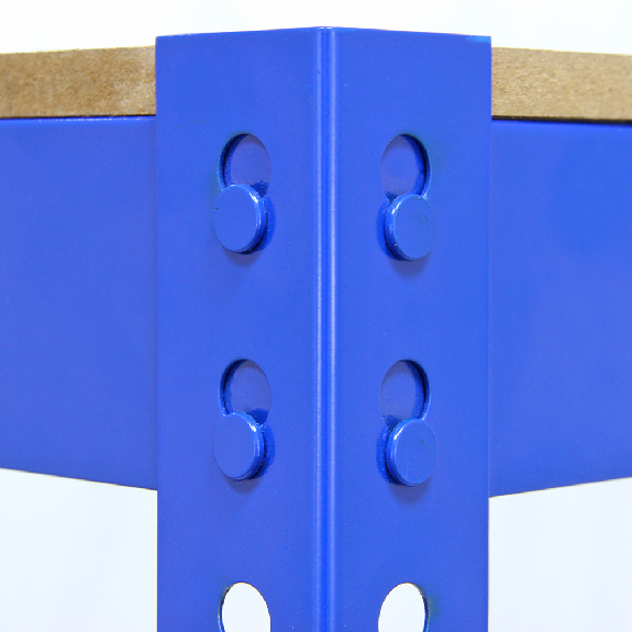 Mesa de Trabajo Q-Rax de Acero Sin Tornillos Azul 120cm x 60cm x 90cm-Leer más