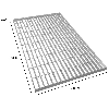 Griglia Zincata - 1000 mm x 600 mm