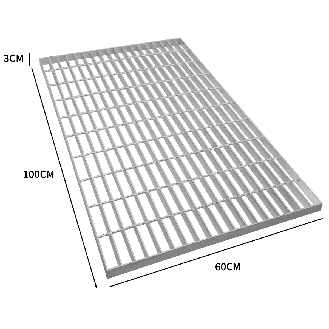 Verzinkte Gitterroste - 1000mm x 600mm-Beschreibung lesen