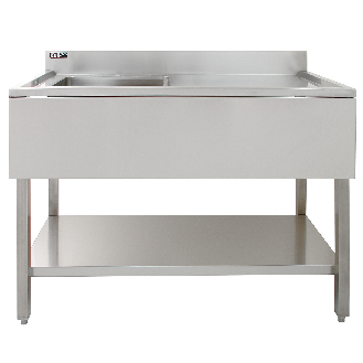 Lavandino da cucina in acciaio inox con sgocciolatoio a destra-Leggi tutto
