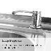 Fregadero Comercial de Doble Seno Acero Inoxidable y Escurridor a la Izquierda