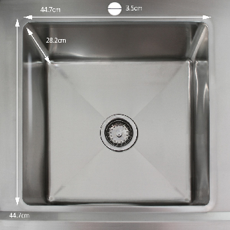 Fregadero de cocina comercial de acero inoxidable con escurridor a la derecha-Leer más