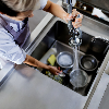 Lavello commerciale in acciaio inox con sgocciolatoio a destra