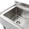 Edelstahl Spülbecken Gastrospüle 1 Becken links