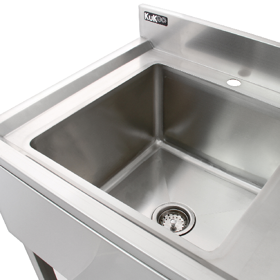 Edelstahl Spülbecken Gastrospüle 1 Becken links-Beschreibung lesen