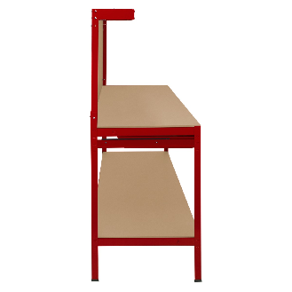 Etabli de Travail 120 cm à Tiroir & LED - Rouge-Lire la description