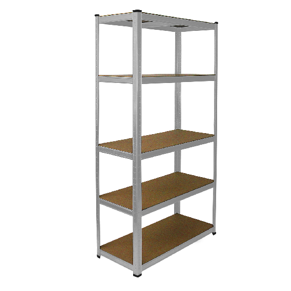 3 Estanterías de Acero Galvanizado E-Rax sin Tornillos para Almacén y Garaje-Leer más