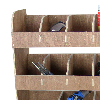 2 Scaffalature per Furgone Opel Vivaro SWB L1 in Compensato