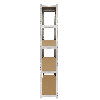 2 Scaffali Galwix In Acciaio Senza Bulloni Grigi 90cm