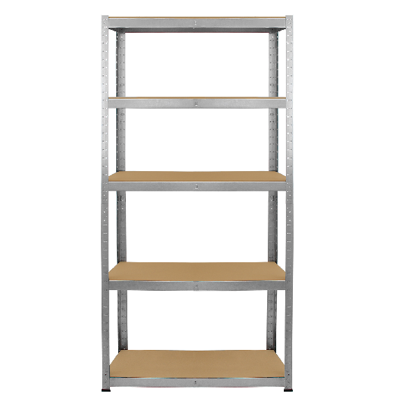 2 Scaffali Galwix In Acciaio Senza Bulloni Grigi 90cm-Leggi tutto
