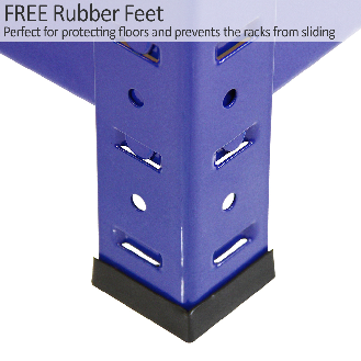 Monster Racking 10 Rayonnages T-Rax en Acier Sans Boulons Bleus 90cm x 45cm x 182,5cm-Lire la description
