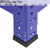 10 Scaffali in Acciaio Senza Bulloni T-Rax Blu Larghi 90cm