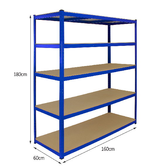 Estantería de Acero Inoxidable T-Rax Azul 160cm x 60cm x 180cm-Leer más