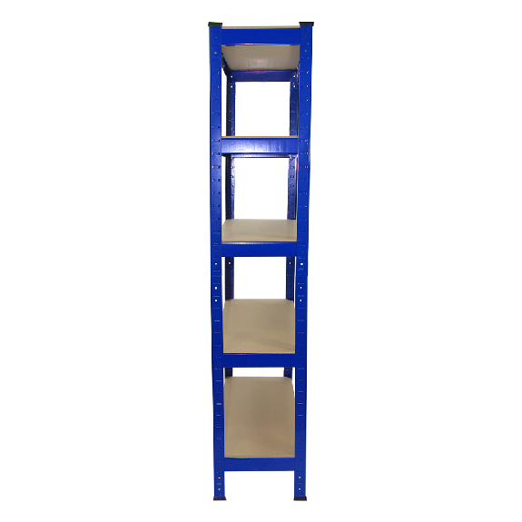 4 Scaffali T-Rax In Acciaio Senza Bulloni Blu 75cm-Leggi tutto