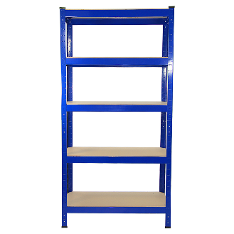 4 x Monster Racking T-Rax Rayonnage Étagère Robuste, Bleu, 75cm L, 30cm P-Lire la description
