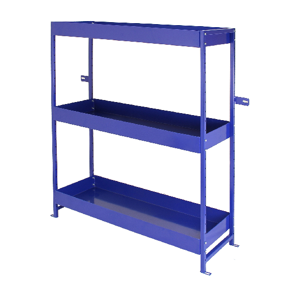 Scaffalatura Lightning Blu per Furgone in Acciaio Inossidabile con 3 Ripiani Scaffalatura Lightning Blu per Furgone in Acciaio Inossidabile con 3 Ripiani-Leggi tutto