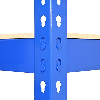 Blaues Stahlregal 120 x 50 x 180 cm  Q-Rax