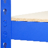 Blaues Stahlregal 120 x 50 x 180 cm  Q-Rax