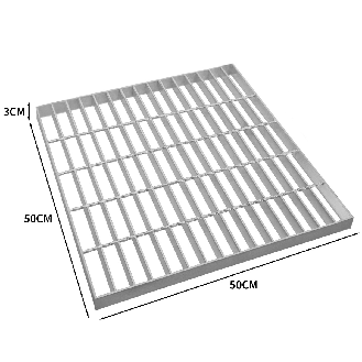Verzinkte Gitterroste - 500mm x 500mm-Beschreibung lesen