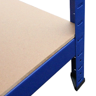 9 Rayonnages T-Rax en Acier Sans Boulons Bleus 90cm x 45cm x 180cm-Lire la description