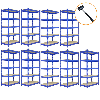 Scaffale da Garage ad Incastro T-Rax - Blu - 90cm x 45cm - 9 Pezzi