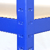 5 Scaffali T-Rax In Acciaio Senza Bulloni Blu 120cm