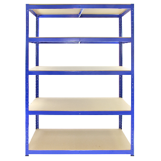 Monster Racking - 5 Rayonnages T-Rax Bleus 120cm x 60cm x 180cm-Lire la description