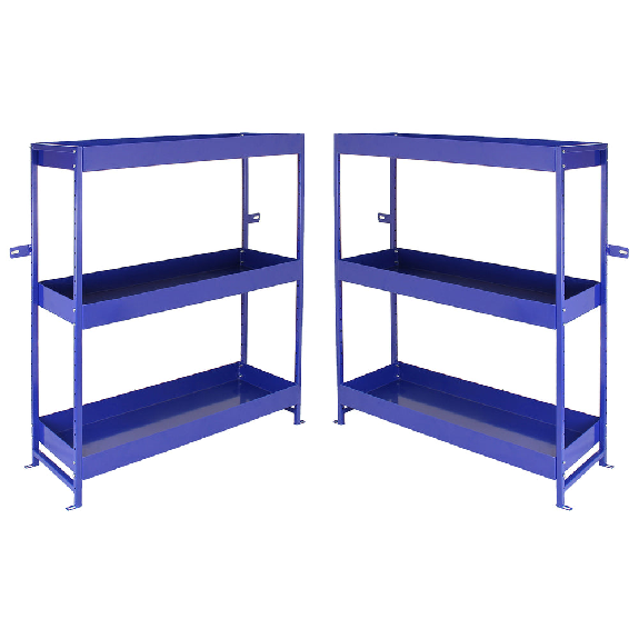 2 Scaffalature Lightning in Acciaio Senza Bulloni Blu 2 Scaffalature Lightning in Acciaio Senza Bulloni Blu-Leggi tutto